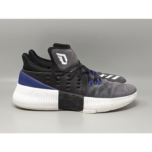 Adidas Men\'s Bounce Damian Lillard 3 Black Blue Basketball Shoes Size 11.5 main image 10